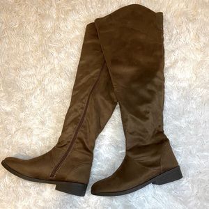 OTK brown boots!